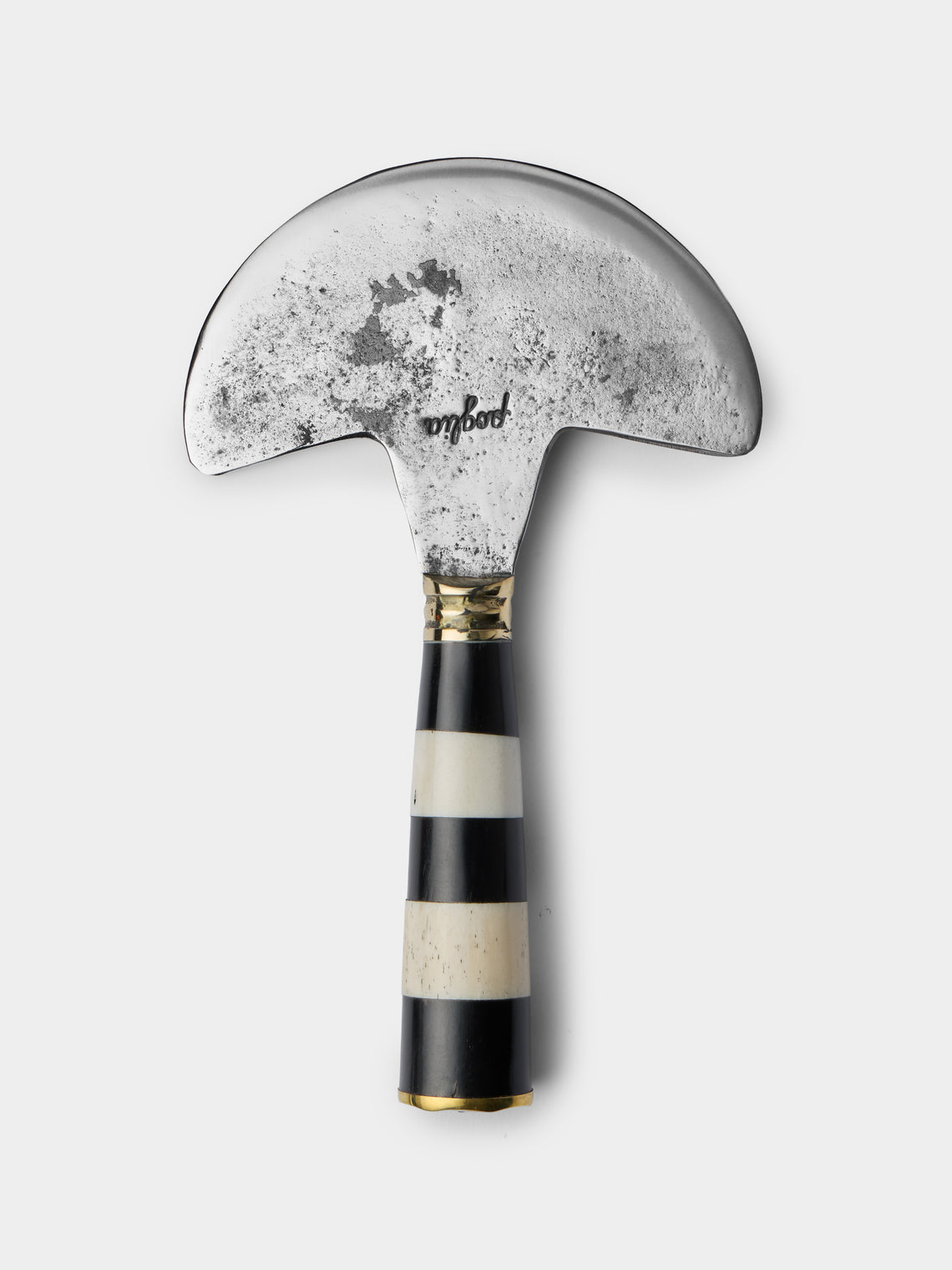 Poglia - Half Moon Horn and Bone Knife - Black - ABASK - 