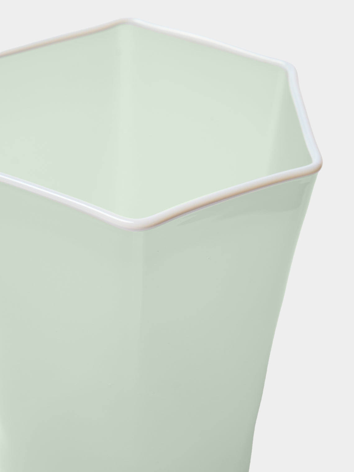 Cosima - Hex Hand-Blown Glass Tumbler - Green - ABASK