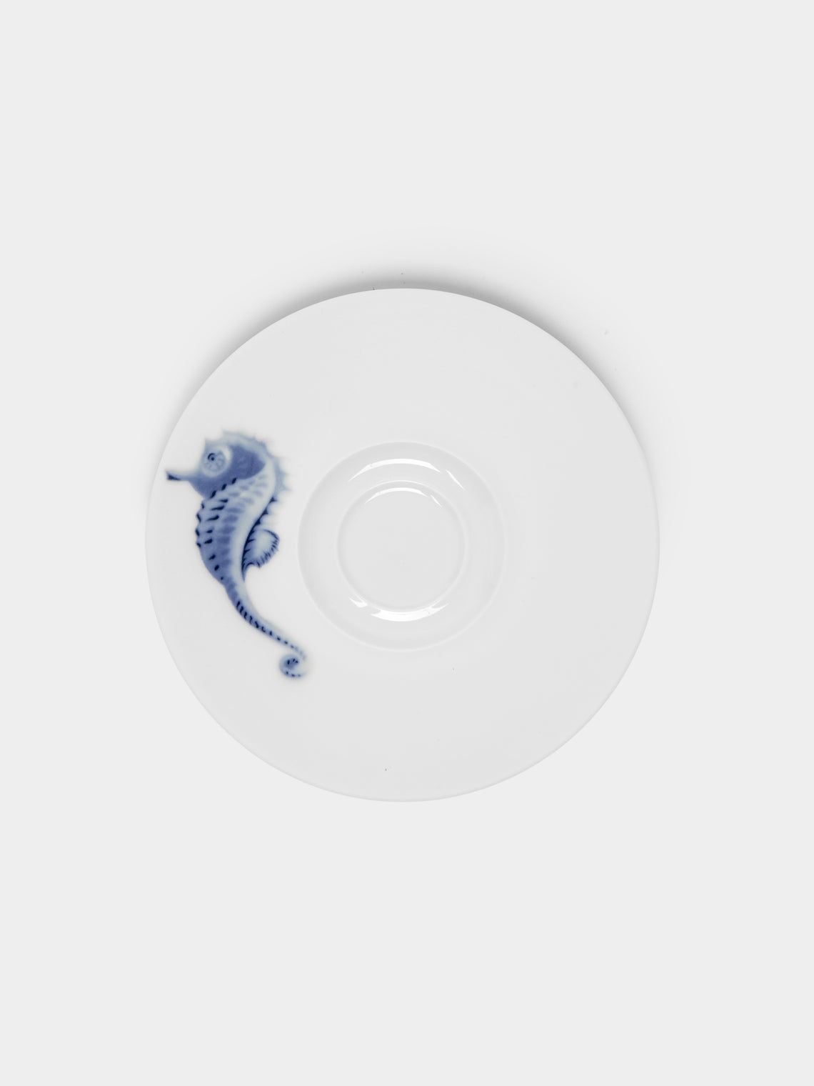 Hering Berlin - Ocean Porcelain Espresso Cup and Saucer (Set of 2) - White - ABASK