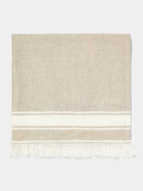 Libeco - The Belgian Linen Guest Towel (Set of 6) - Beige - ABASK -  - 