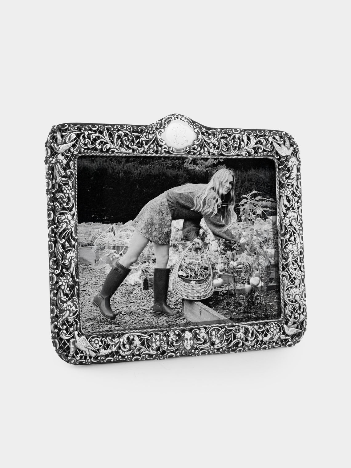 Antique and Vintage - 1900s Sterling Silver Photo Frame - Silver - ABASK - 
