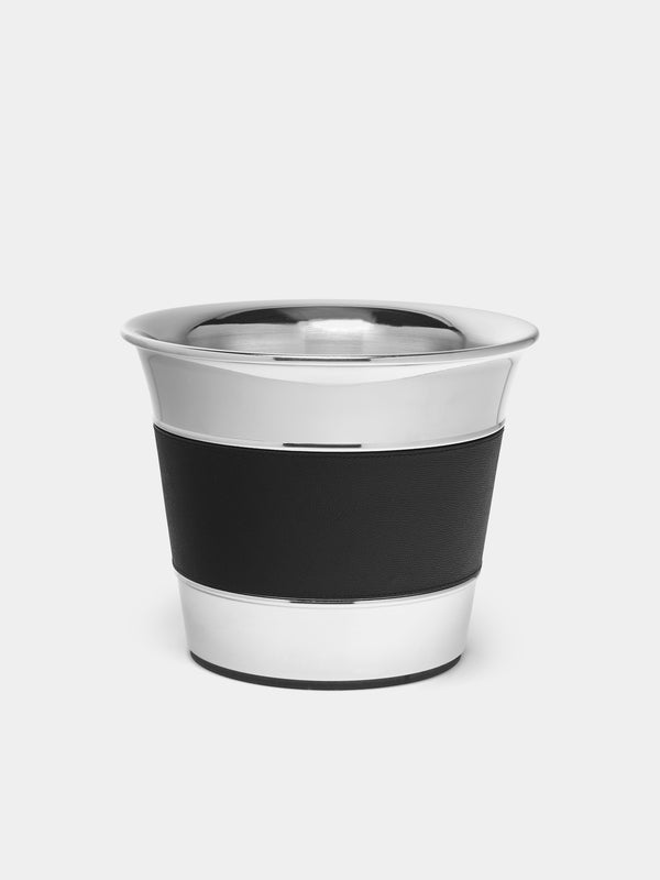 Giobagnara - Ocean Leather and Steel 2/3-Bottle Champagne Bucket - Black - ABASK - 
