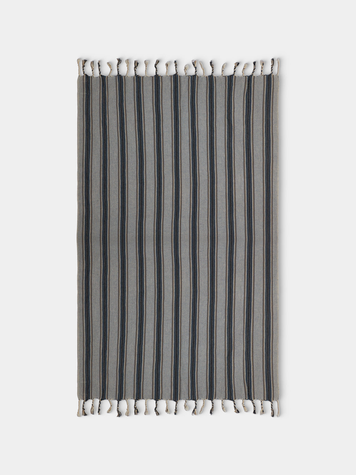 Mizar & Alcor - Luna Handwoven Linen and Cotton Towels (Set of 2) - Blue - ABASK