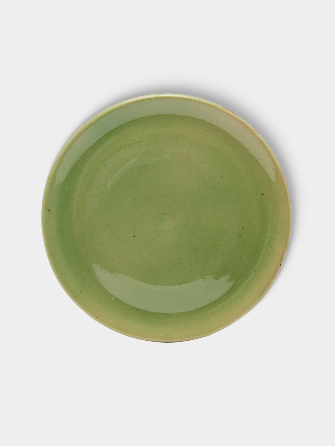 Poterie d’Évires - Flowers Hand-Painted Ceramic Small Lidded Butter Dish - Green - ABASK