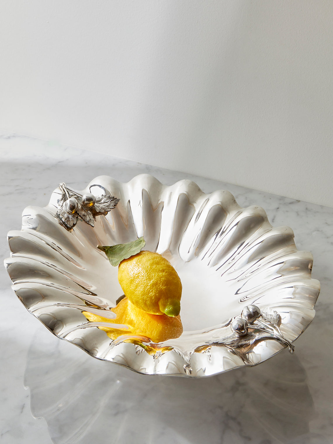 Antique and Vintage - 1920s Romeo Miracoli Solid Silver Fruit Bowl - Silver - ABASK