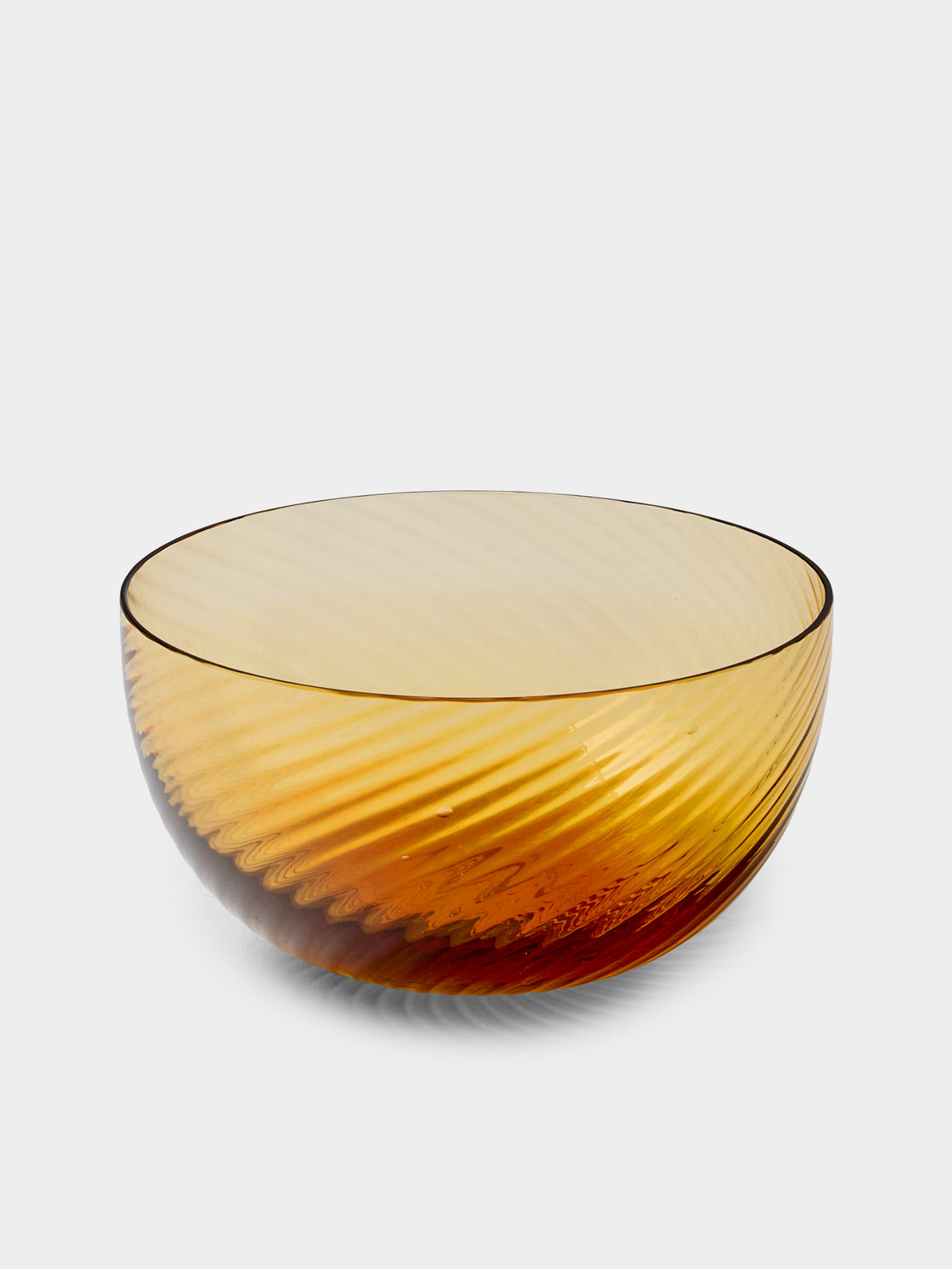 NasonMoretti - | Set of 6 | Idra Hand-Blown Murano Glass Dessert Bowls - Yellow - ABASK