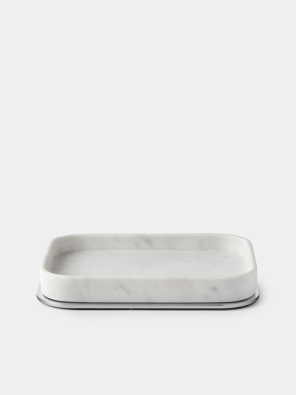 Giobagnara - Polo Marble Valet Tray (9.5in/24cm) - White - ABASK