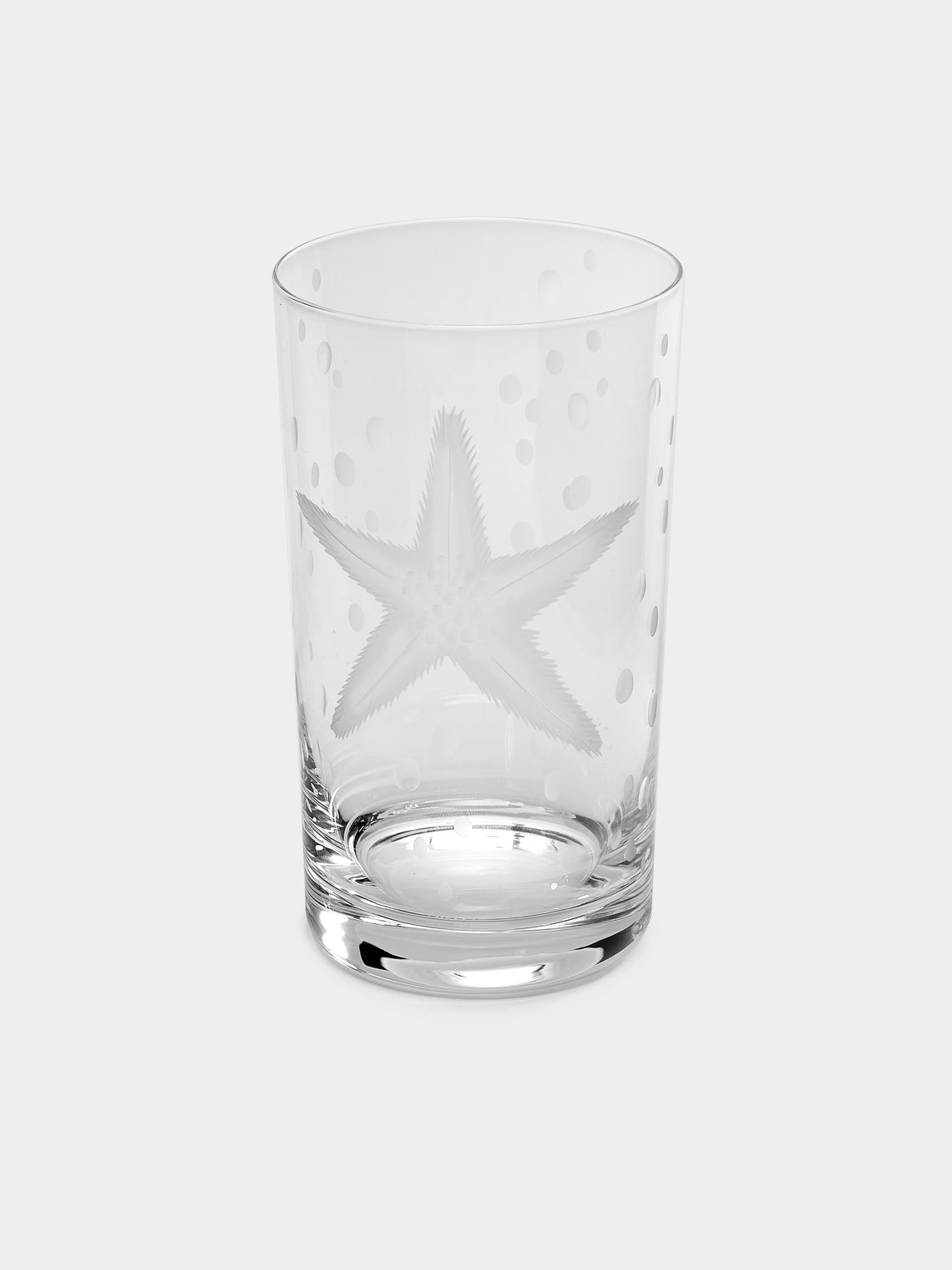 Artel - Frutti di Mare Hand-Engraved Crystal Tall Tumblers (Set of 6) -  - ABASK