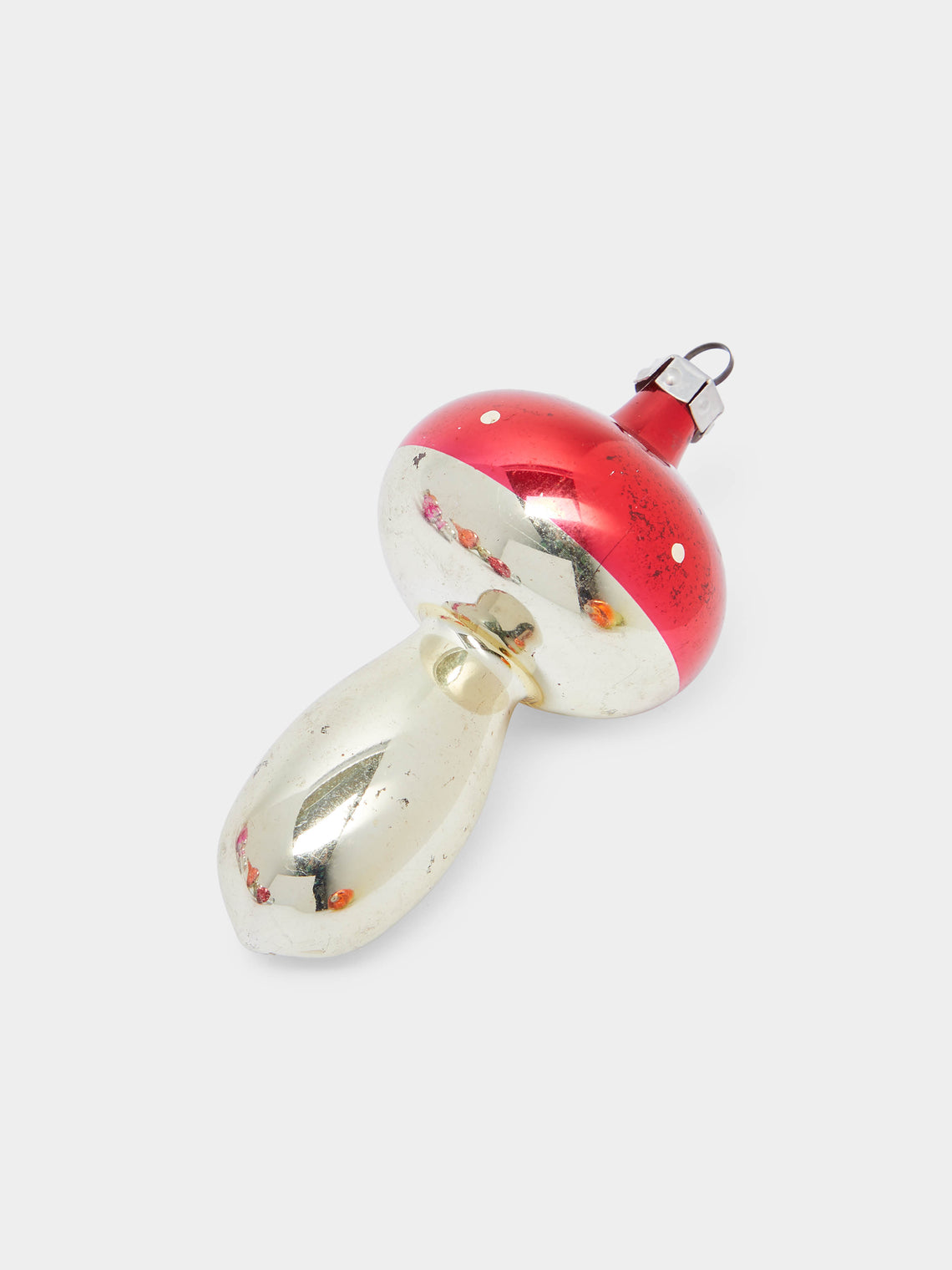 Antique and Vintage - 1950s Mushrooms Glass Large Tree Decorations (Set of 6) -  - ABASK