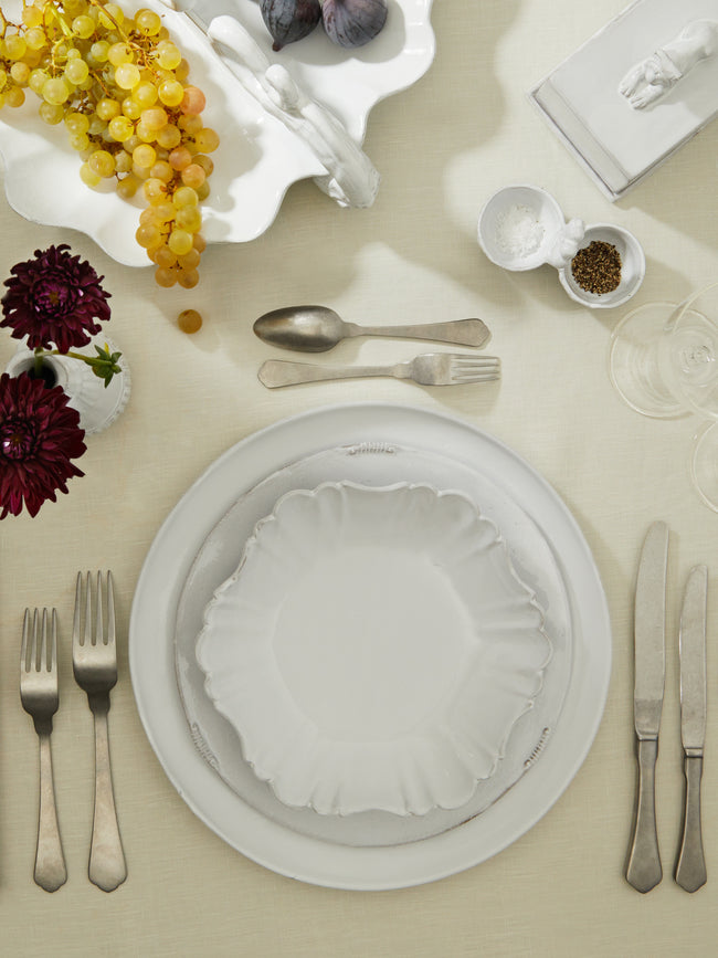 Astier de Villatte - Victor Hand-Glazed Ceramic Large Soup Plate (Set of 2) - White - ABASK