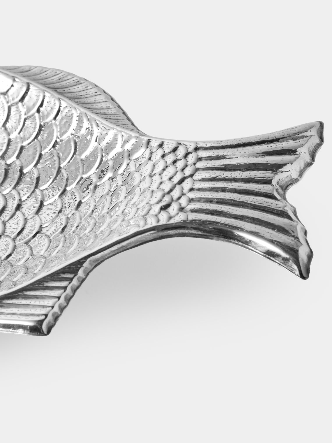 Antique and Vintage - 1970s Sterling Silver Fish Platter - Silver - ABASK