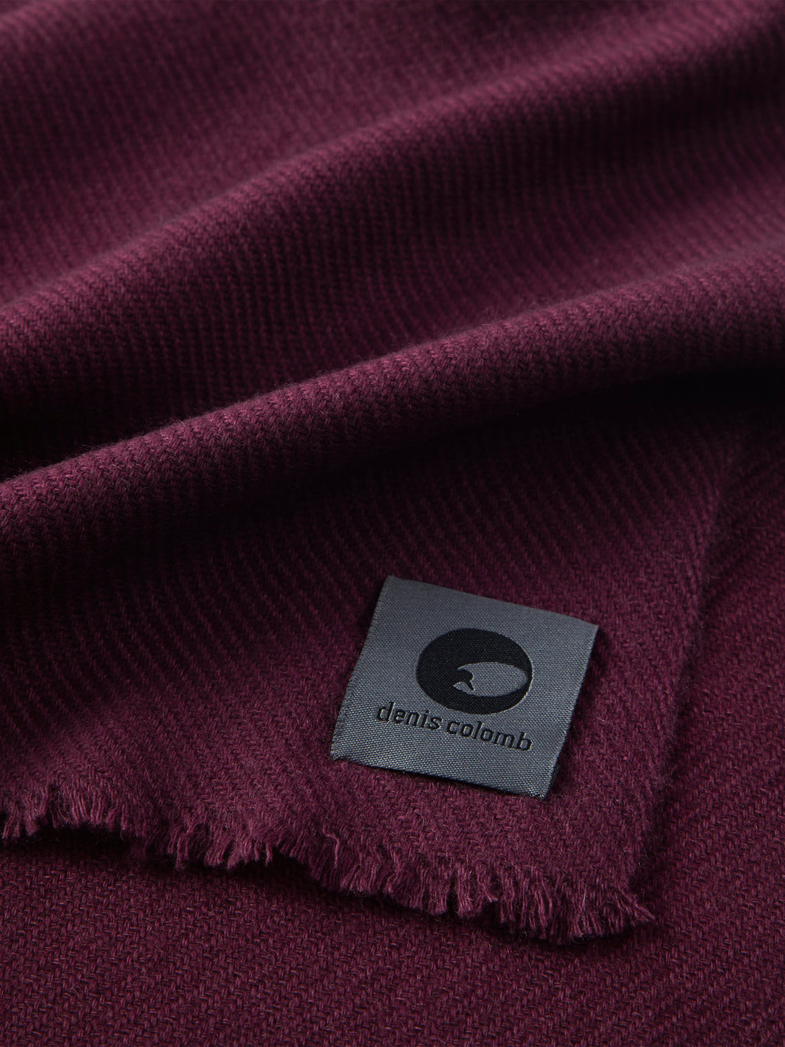 Denis Colomb - Cashmere Travel Blanket (78.5in/2m) - Burgundy - ABASK