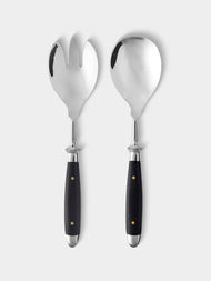 Eichenlaub - Resin Old German Salad Servers (Set of 2 Pieces) - Black - ABASK - 