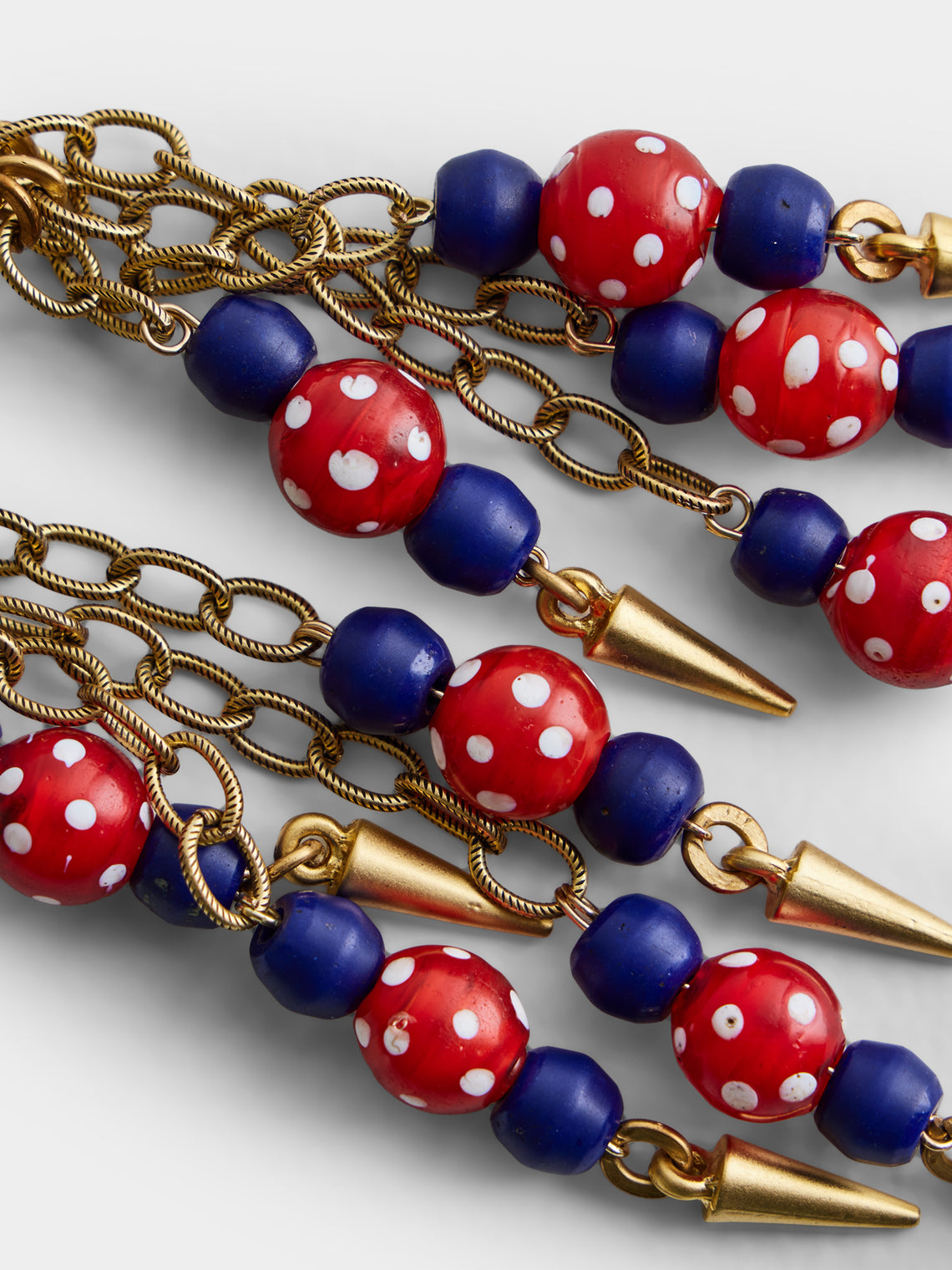 Mahnaz Collection - Antique Venetian Glass Beaded Necklace - Multiple - ABASK