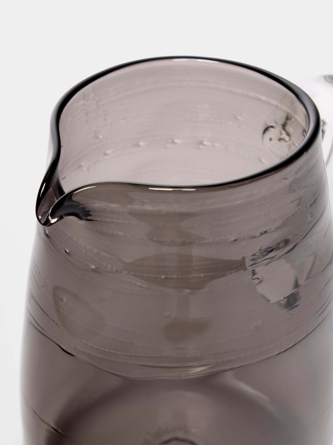 Michael Ruh Studio - Urban Hand-Blown Glass Pitcher - Gray - ABASK