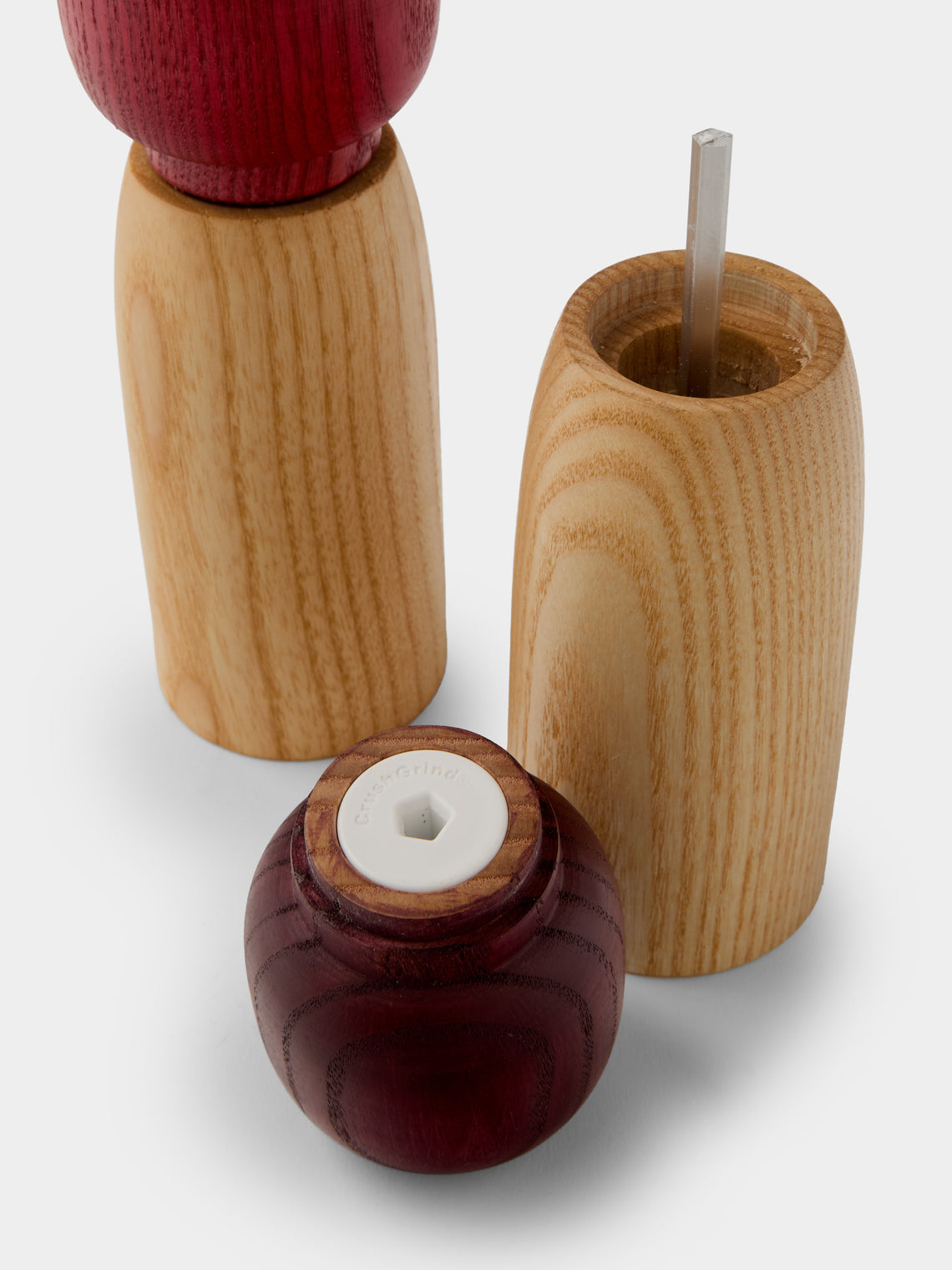 Marisa Klaster - Hand-Turned Wood Salt and Pepper Grinders (Set of 2) - Purple - ABASK