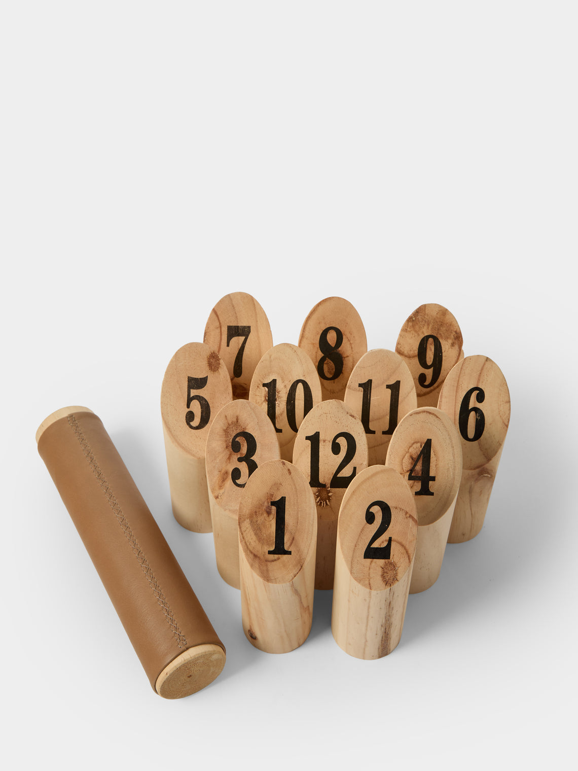 Hector Saxe - Leather Finnish Skittles Set - Brown - ABASK