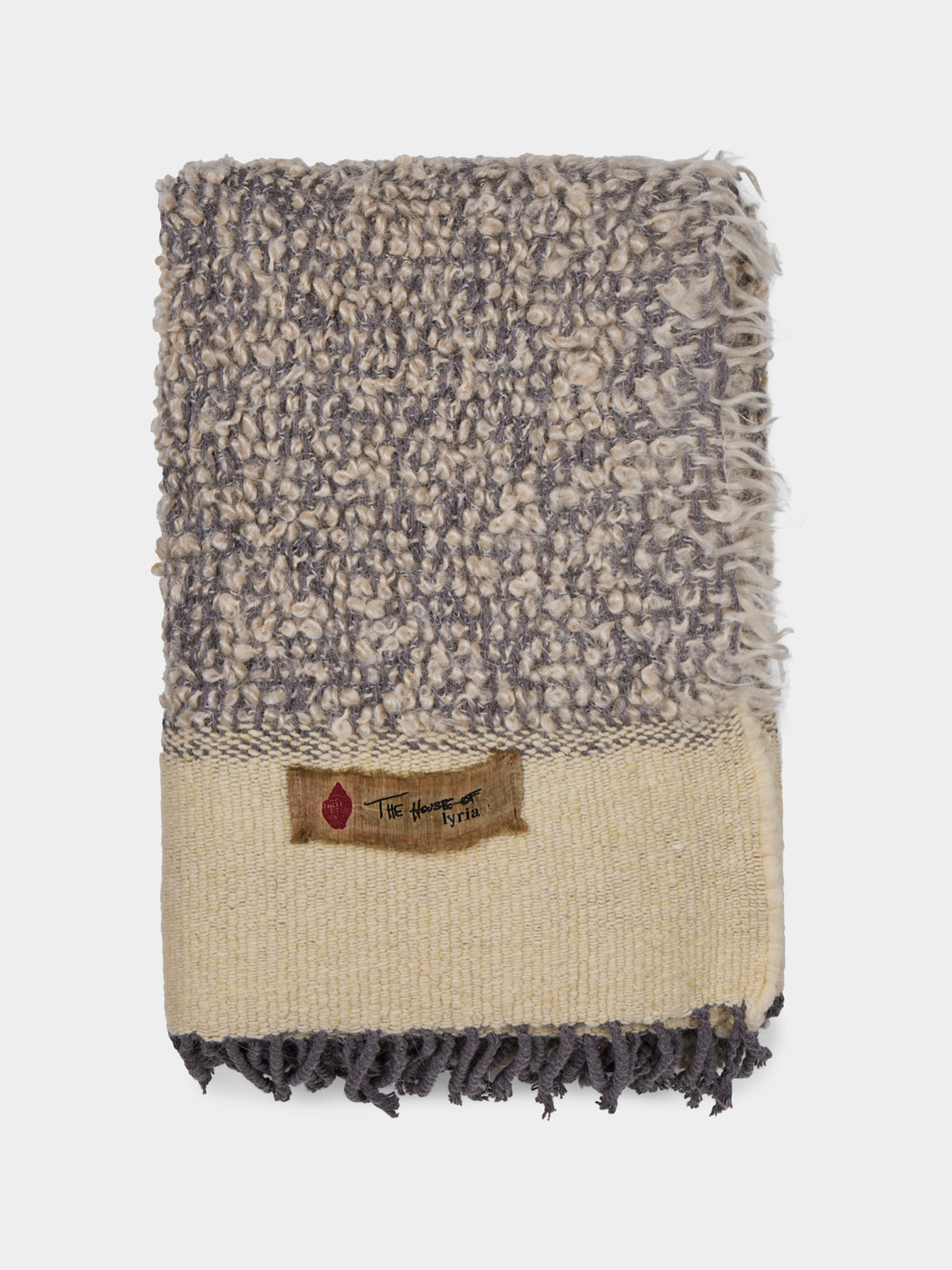 The House of Lyria - Nutrice Mohair and Cotton Throw (78.5in/2m) - Gray - ABASK - 