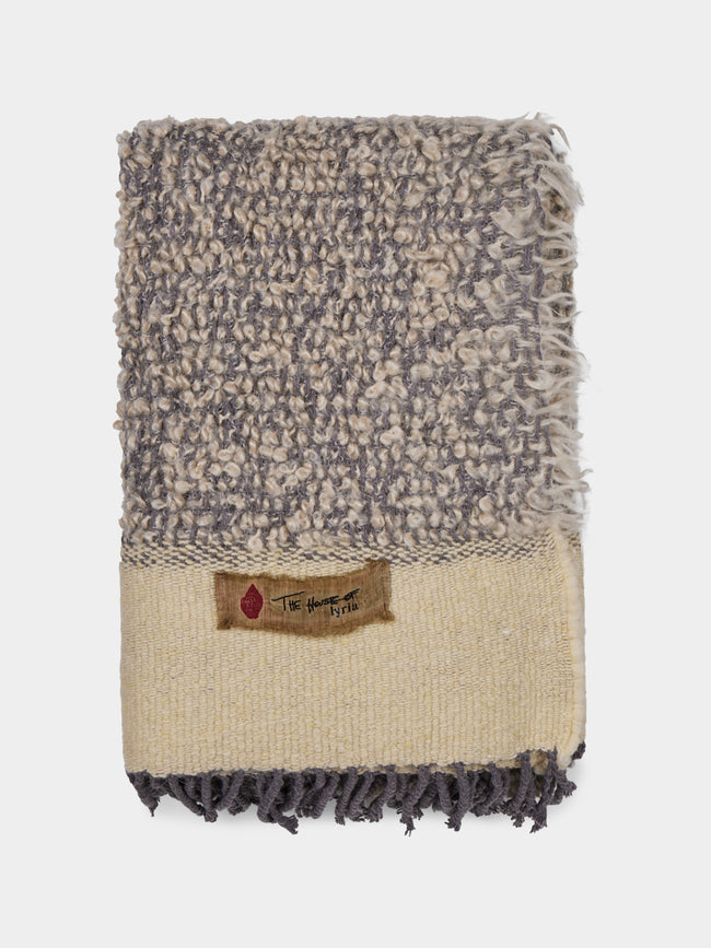 The House of Lyria - Nutrice Mohair and Cotton Throw (78.5in/2m) - Gray - ABASK - 