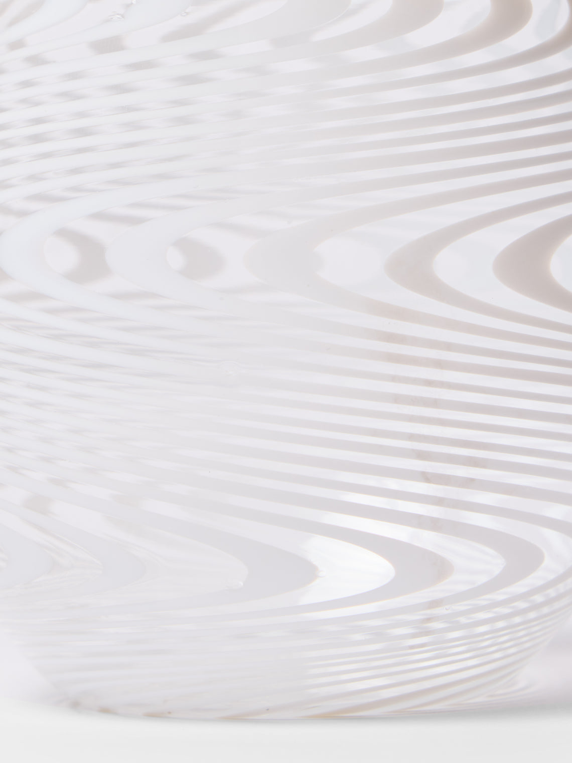 Cosima Swayze - Wave Hand-Blown Murano Glass Tumbler - Clear - ABASK