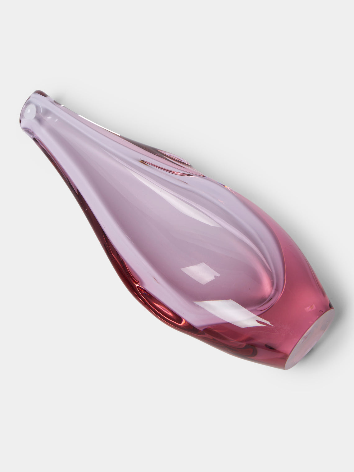 Antique and Vintage - Mid-Century Glass Vase - Pink - ABASK
