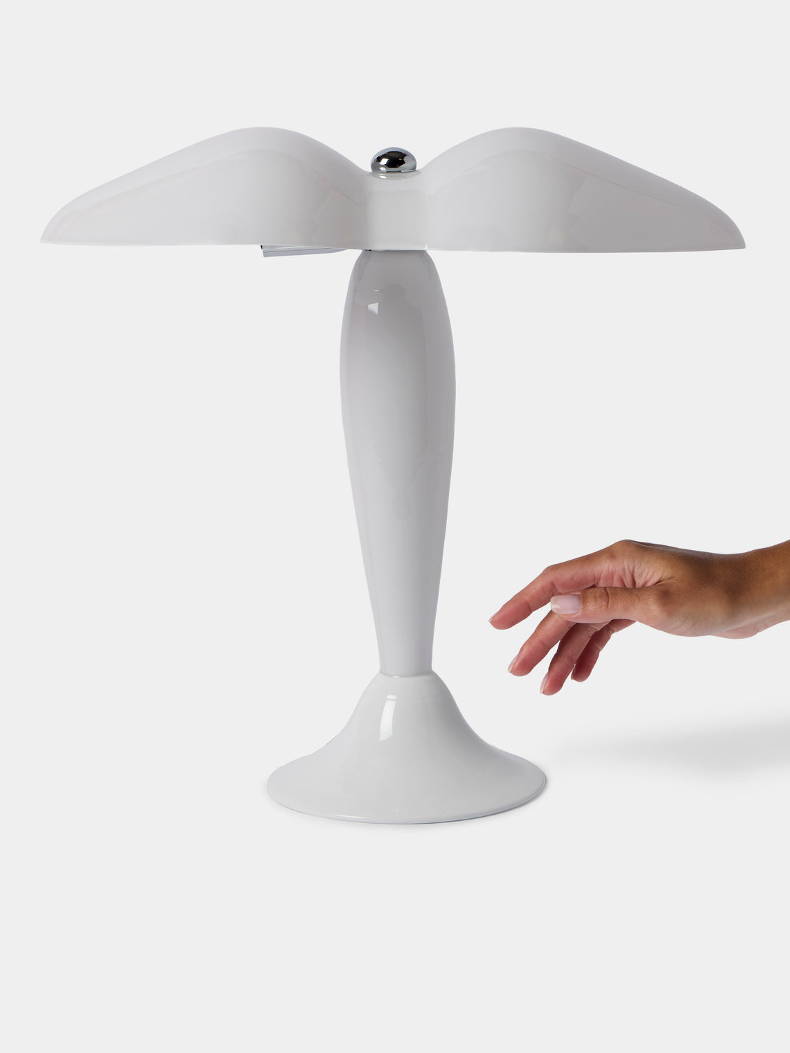 Carlo Moretti - Office Hand-Blown Murano Glass Table Lamp - White - ABASK
