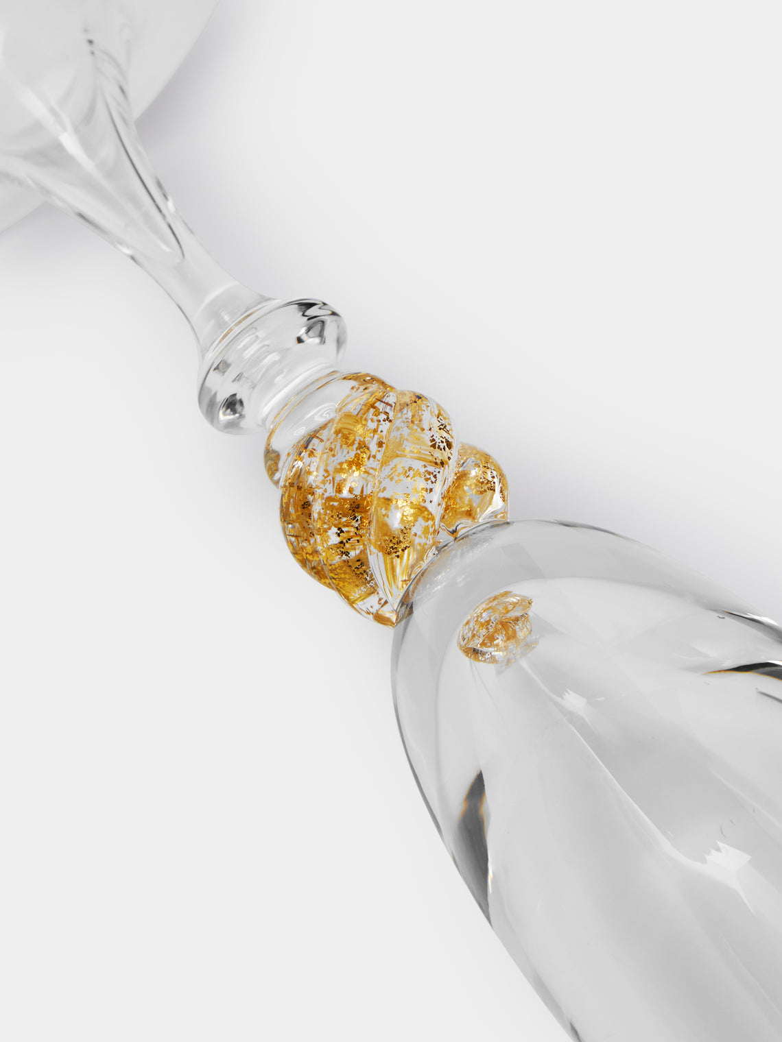 A/81 Hand-Blown Murano Glass Champagne Flute