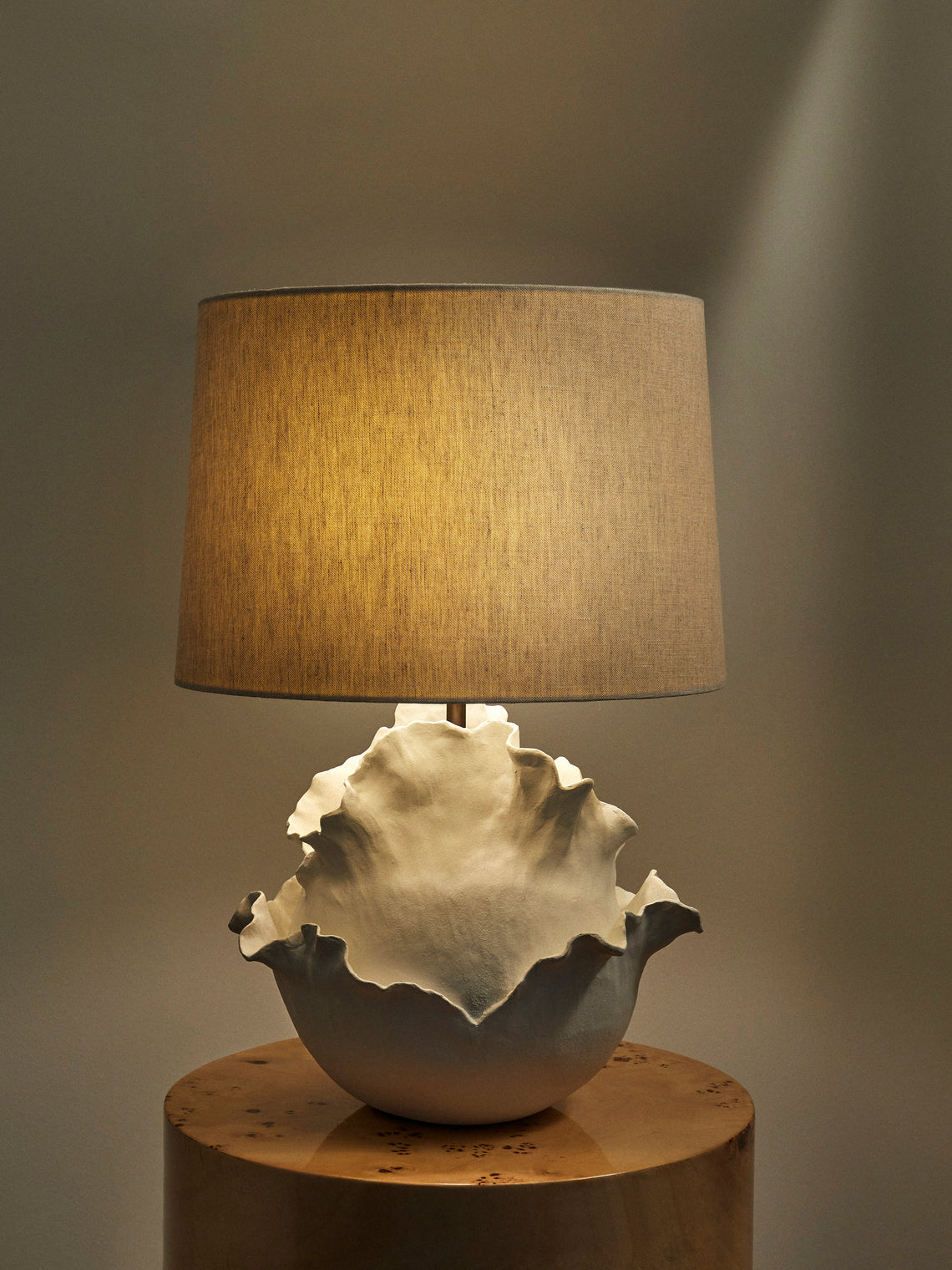 Legato Studio - Patience Hand-Cast Composite Table Lamp - Ivory - ABASK