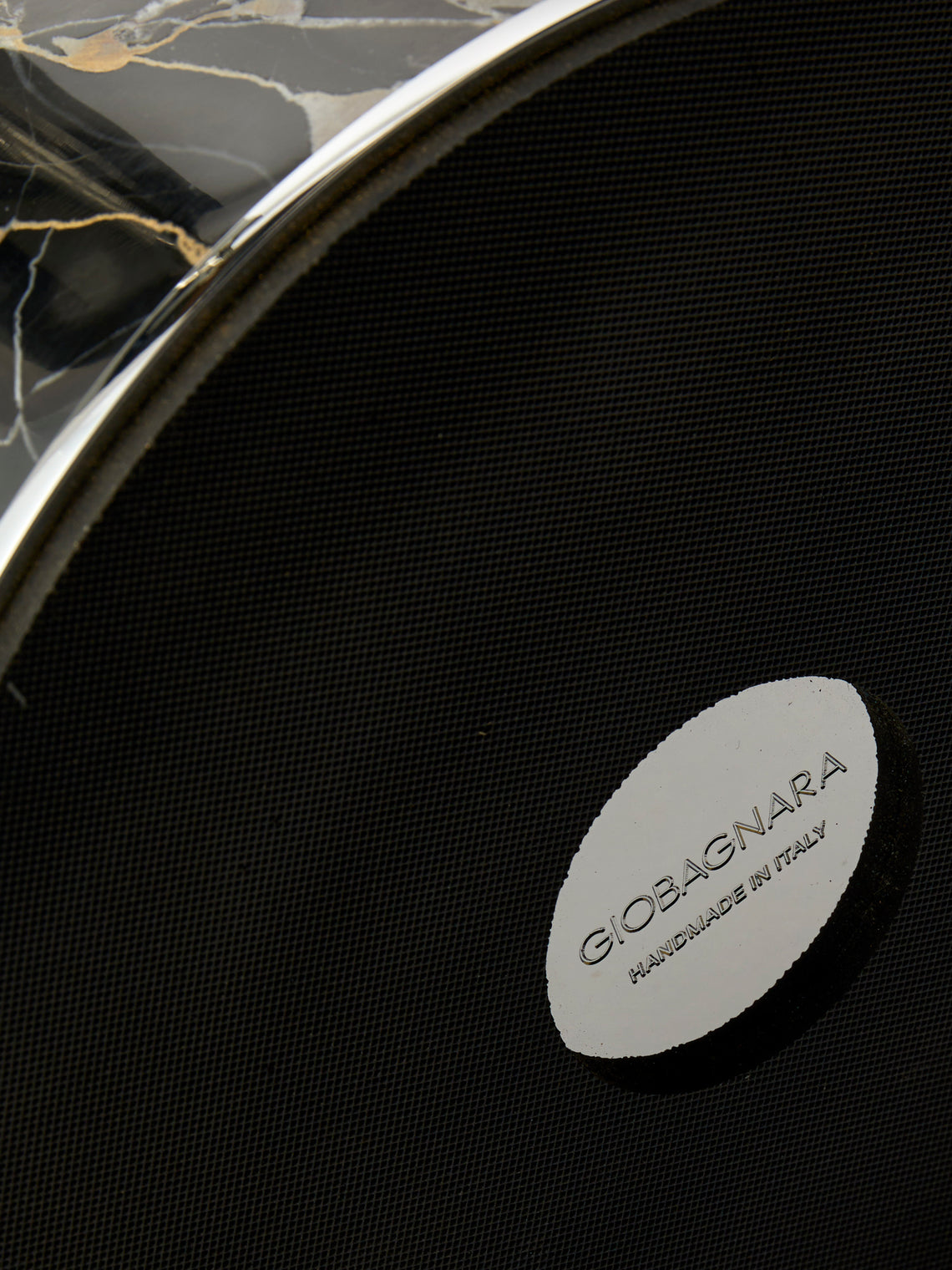 Giobagnara - Positano Marble Wastepaper Bin - Black - ABASK