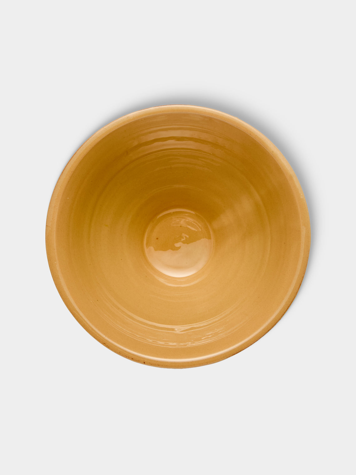 Poterie d’Évires - Flowers Hand-Painted Ceramic Petite Salad Bowl - Light brown - ABASK