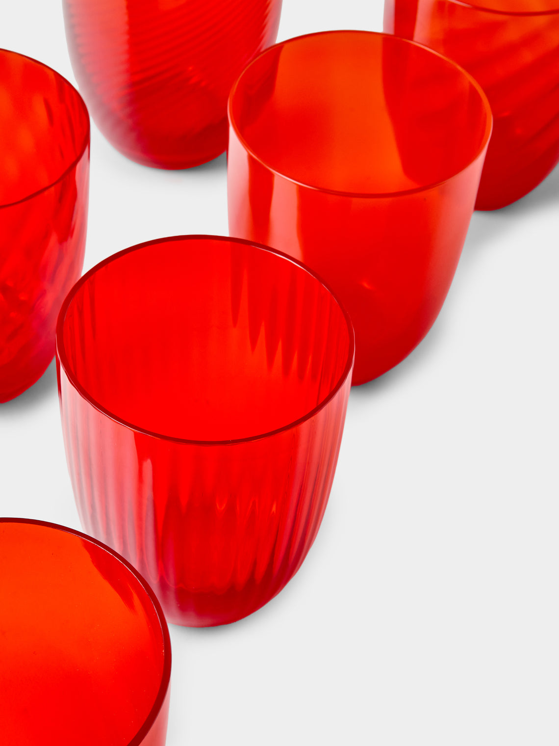 NasonMoretti - Ida Glass Water Tumblers (Set of 6) - Orange - ABASK
