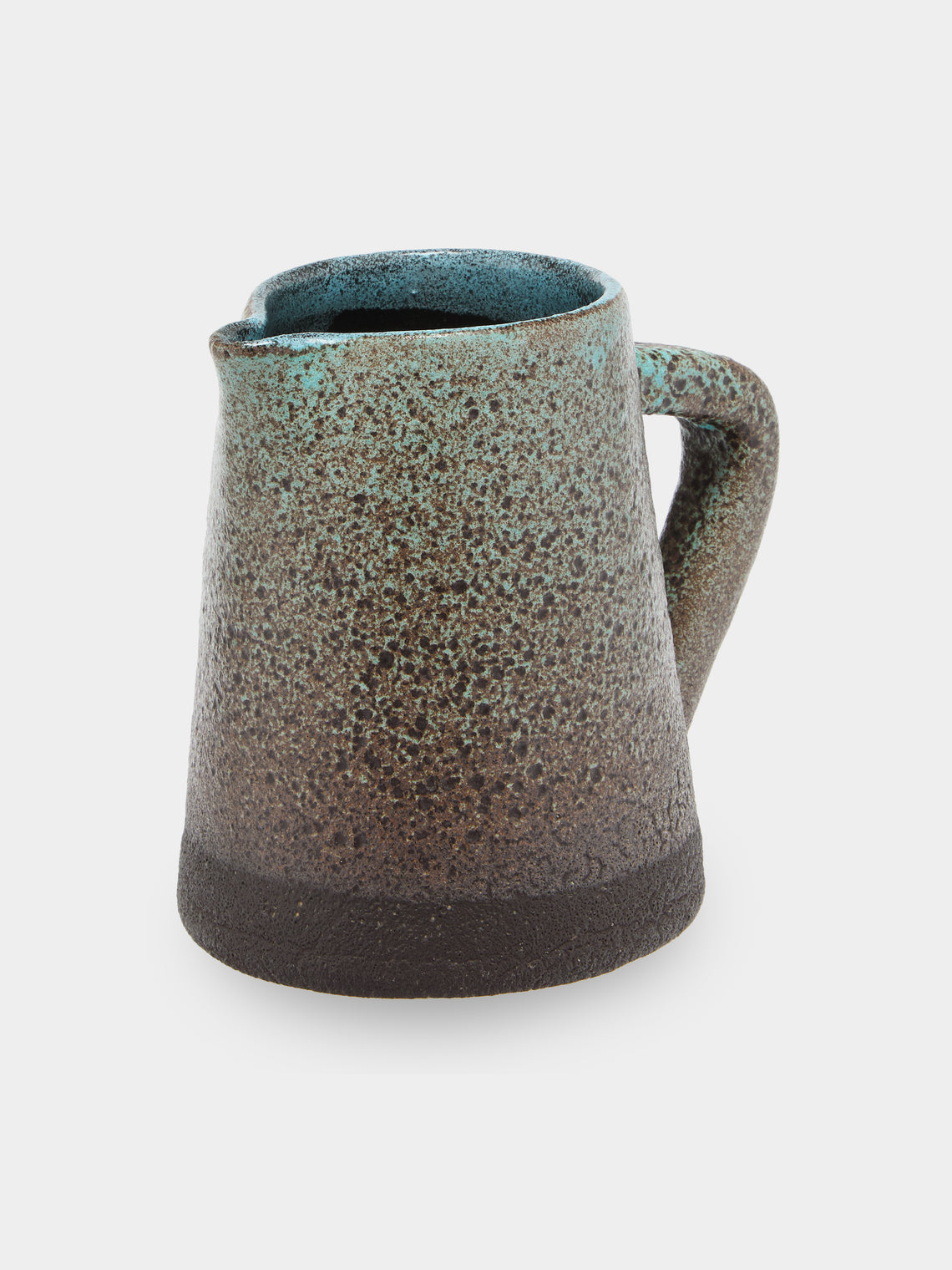 Antique and Vintage - Mid-Century Accolay Ceramic Jug - Brown - ABASK