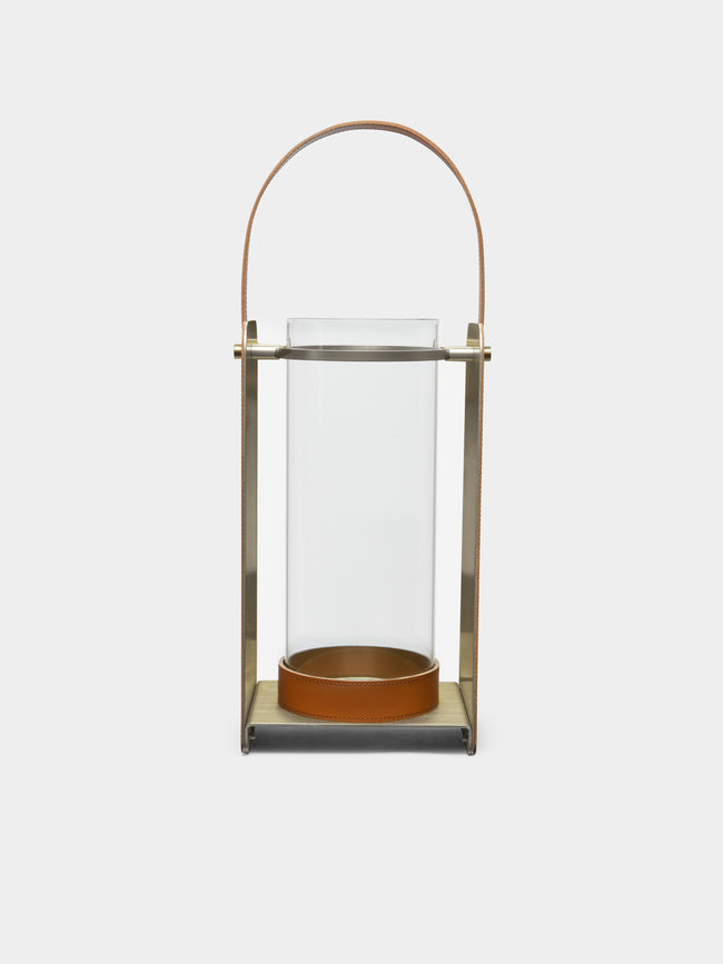 Rabitti 1969 - Lumen Medium Glass & Leather Lantern -  - ABASK - 