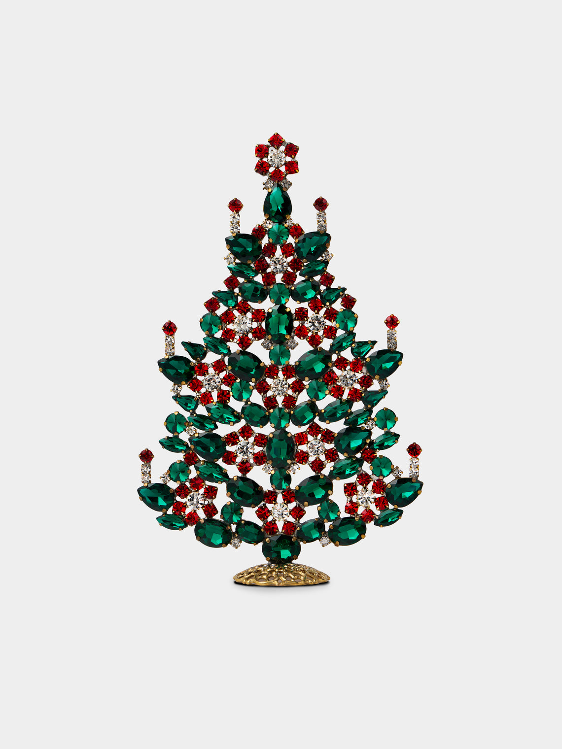 ABASK Decorations - Sparkly Czech Crystal Tree - Red - ABASK - 