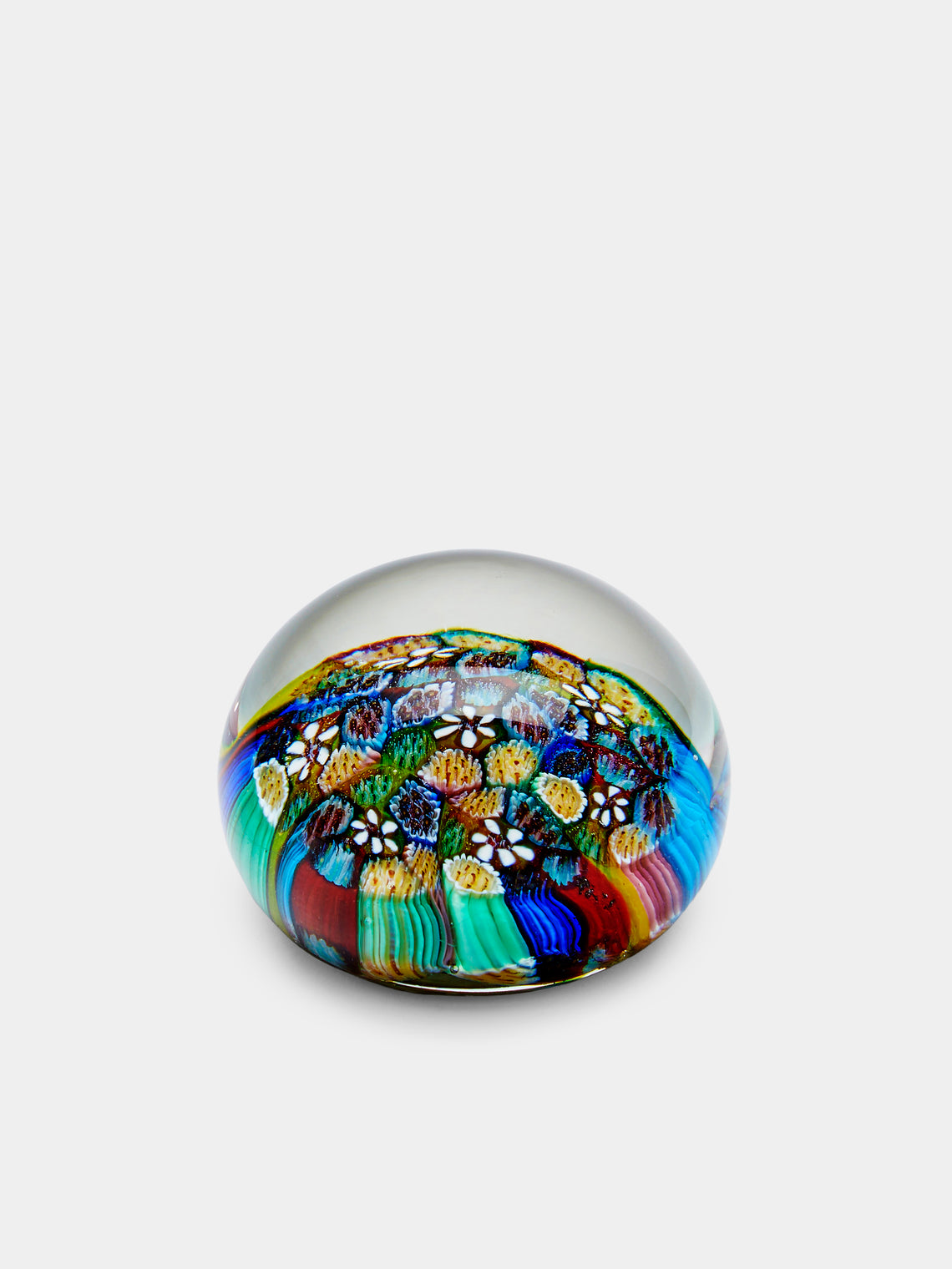 Antique and Vintage - 1930s Murano Glass Paperweight - Blue - ABASK - 