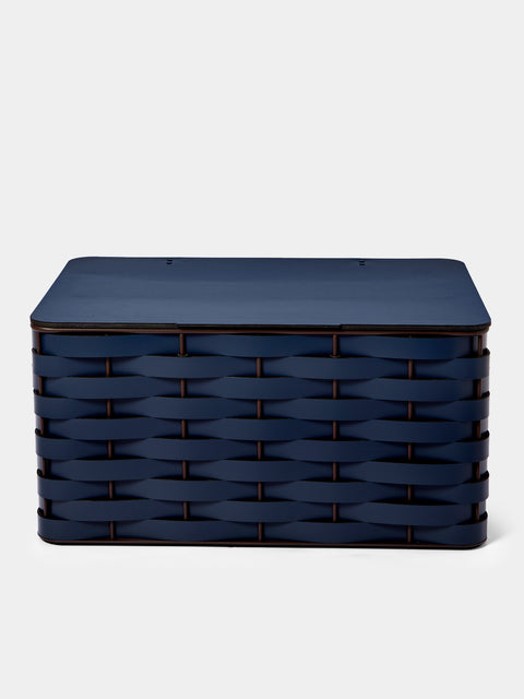 RUDI - Nassa No. 18 Leather Shoe Trunk - Blue - ABASK - 