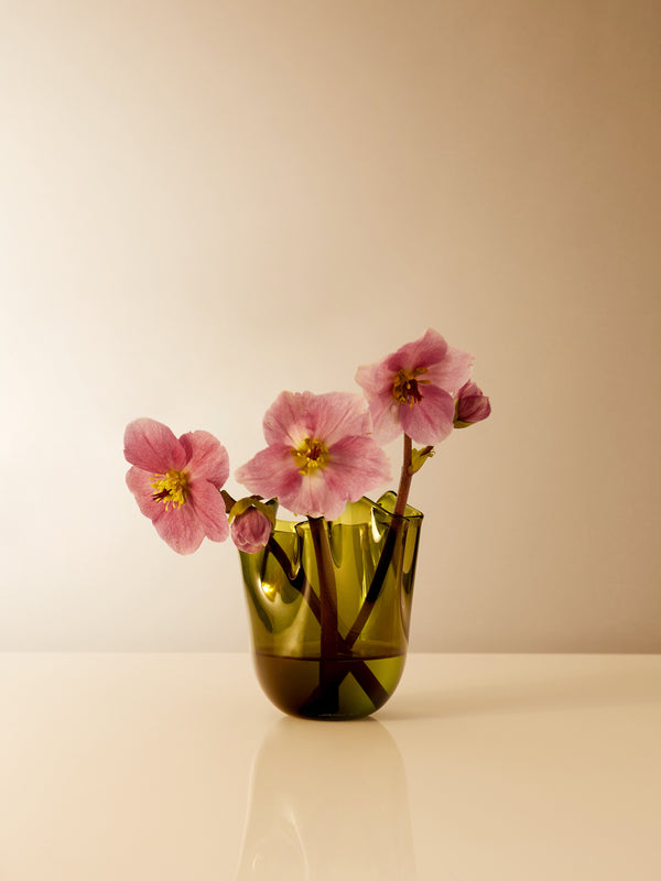 Fazzoletto Hand-Blown Murano Glass Vase (5.5in/13.5cm)