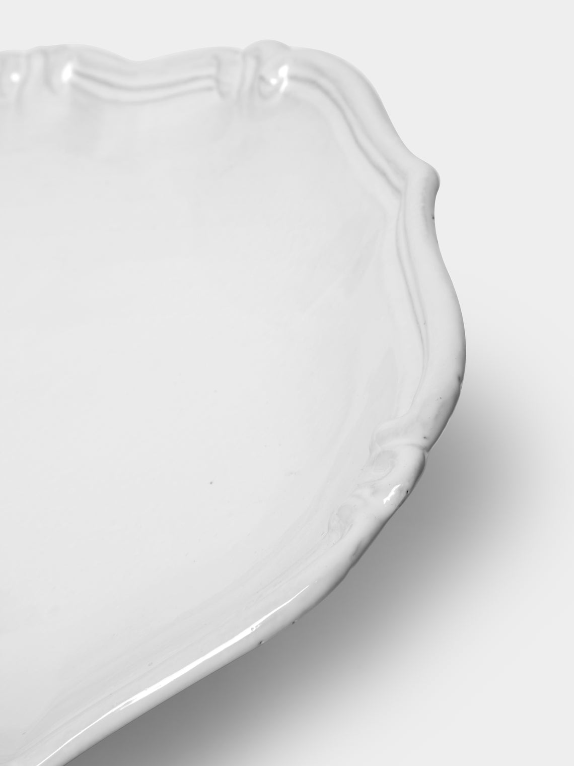 Régence Hand-Glazed Ceramic Large Oval Platter