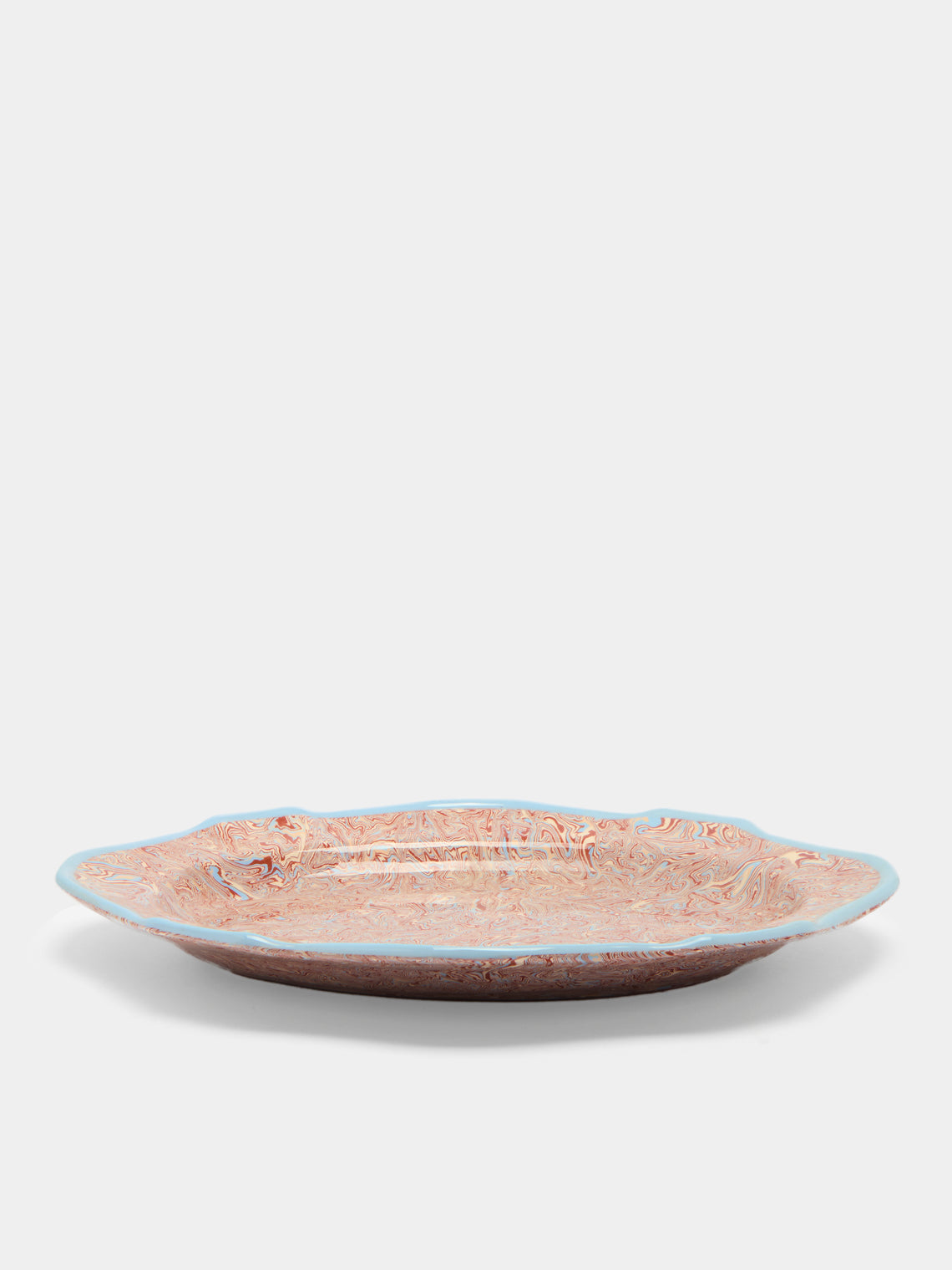 Antique and Vintage - 1950s Aptware Scalloped-Edge Platter -  - ABASK