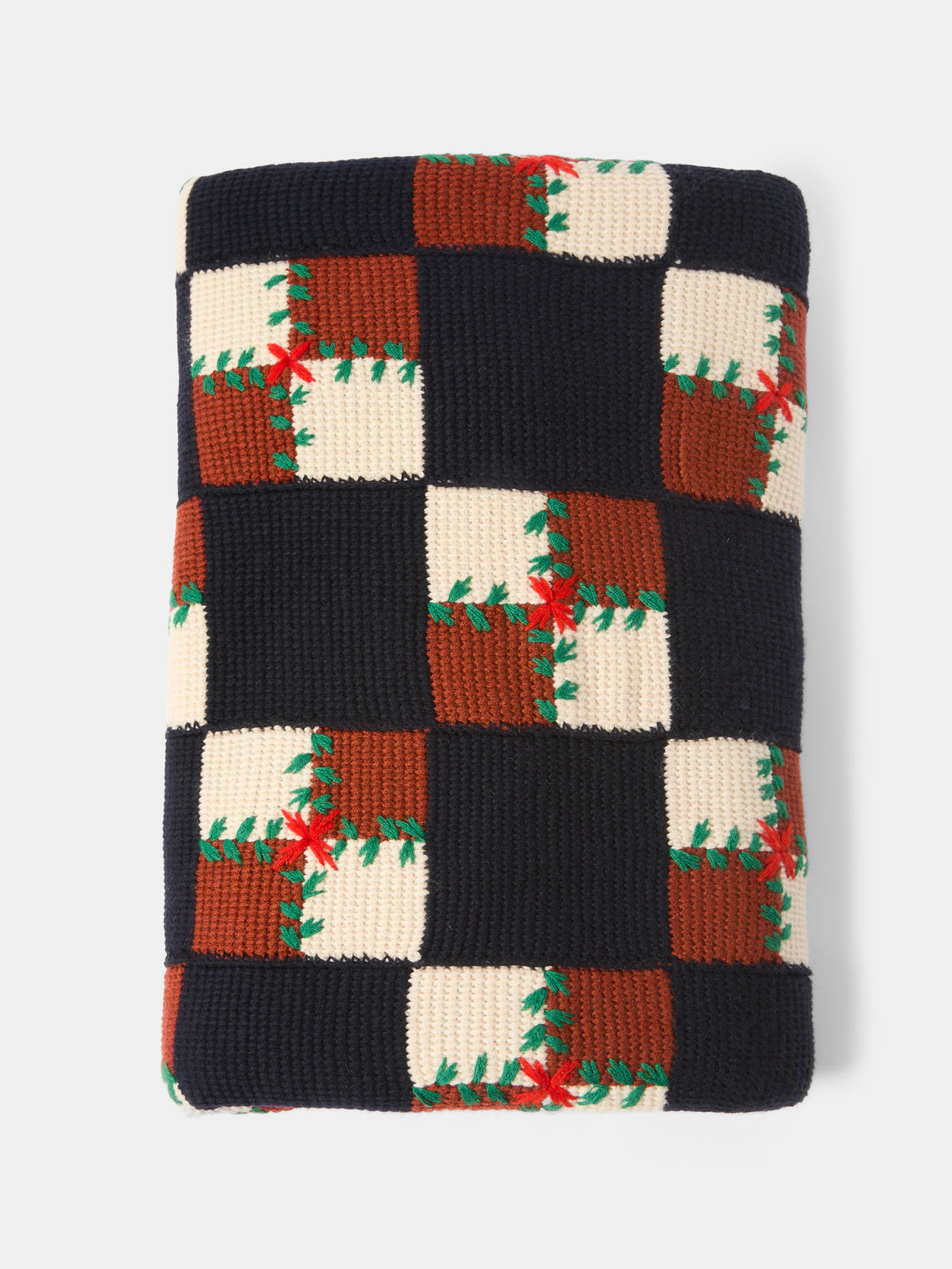 Saved NY - Basket Cashmere Throw (79in/2m) - Black - ABASK