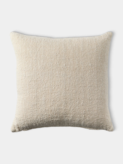 Valentina Hoyos - Cotton Cushion (23.5in/60cm) - Natural - ABASK - 