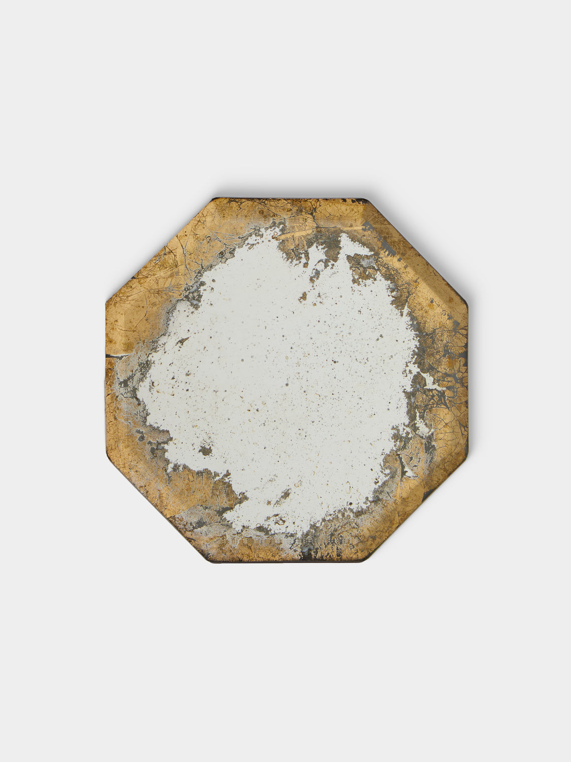 Borgo delle Tovaglie - Octo Mirrored Glass Coasters (Set of 6) - Silver - ABASK