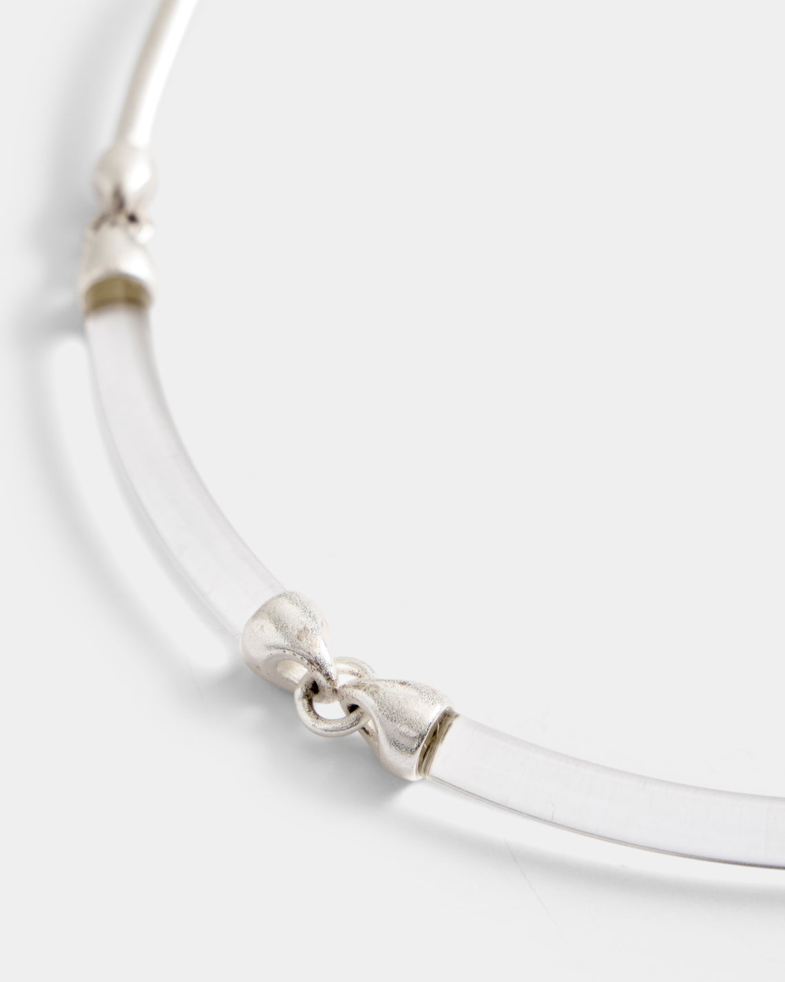 Mahnaz Collection - Women's Vintage 1960 Björn Weckström for Lapponia Finnish Silver and Resin Collar - Silver - ABASK