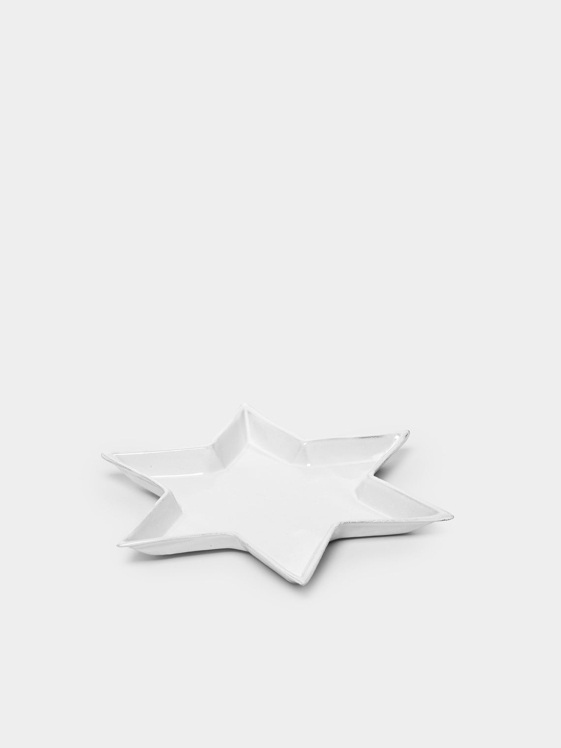 Astier de Villatte - Etoile Hand-Glazed Ceramic Salad / Dessert Plate (Set of 2) - White - ABASK