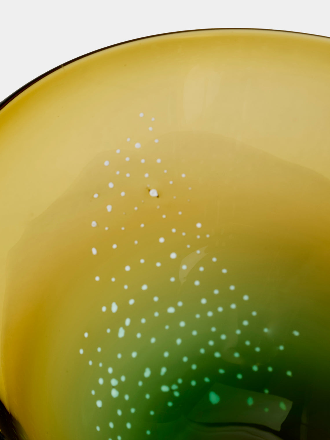 Michele Oberdieck - Archive Celoden Engraved Hand-Blown Glass Bowl - Green - ABASK