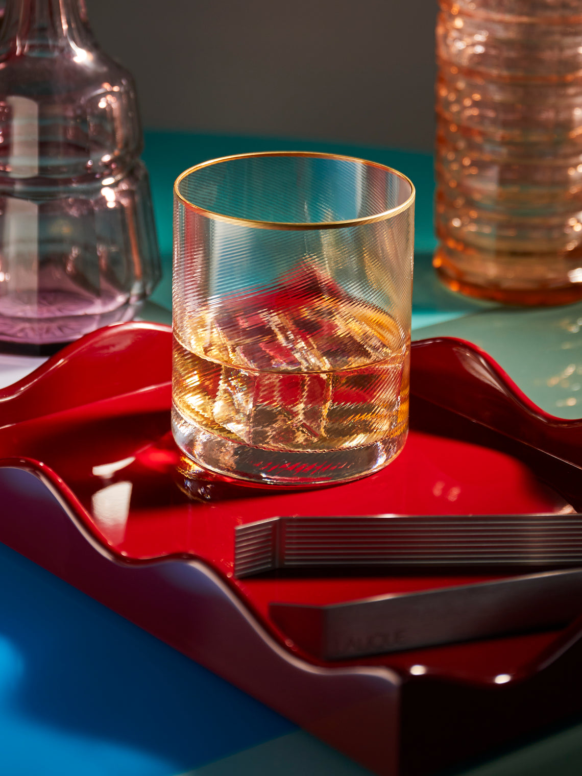 NasonMoretti - Hand-Blown Murano Glass Tumblers (Set of 2) - Gold - ABASK