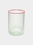 Giberto - Fizzy Hand-Blown Murano Glass Water Tumbler - Green - ABASK - 