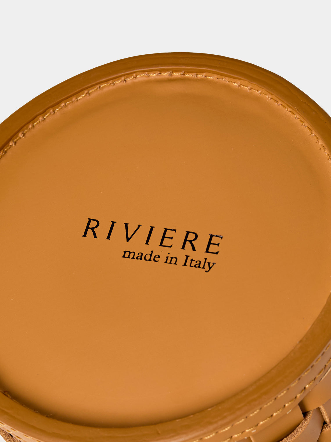 Riviere - Barcelona Water-Resistant Leather Coasters (Set of 10) - Tan - ABASK