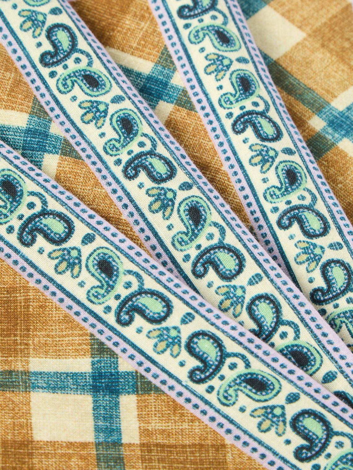 D'Ascoli - | Set of 4 | Reed Printed Cotton Napkins - Multiple - ABASK