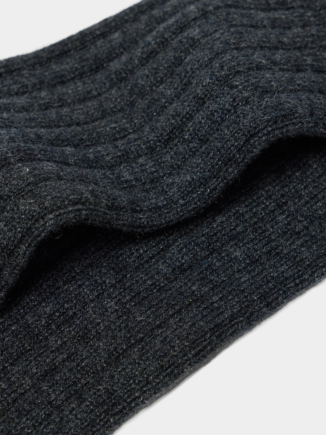 Maria La Rosa - Women's One Cashmere Mid-Calf Socks | One Size - Dark Gray - ABASK